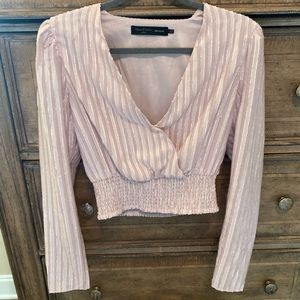 Revolve Long sleeve V neck top